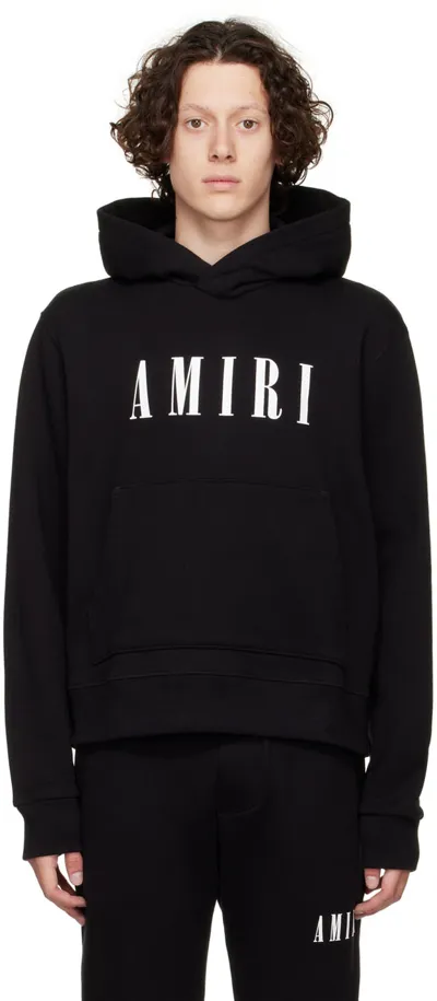 Amiri Black Cotton Hoodie