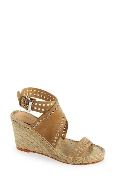 Isabel Marant Iriane Suede Espadrille Wedge Sandals In Brown