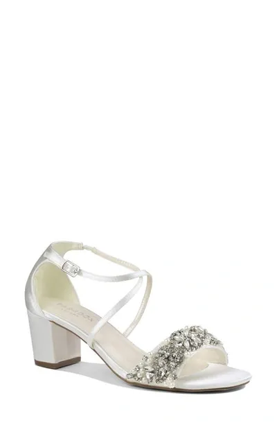 Paradox London Pink Evangeline Block Heel Sandal In Ivory