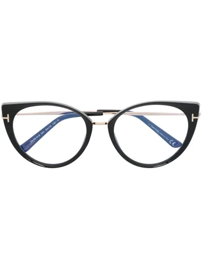 Tom Ford Cat-eye Optical Glasses In Black