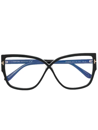 Tom Ford Square-frame Optical Glasses In Black