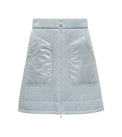 Moncler Padded Mini Skirt In Grey