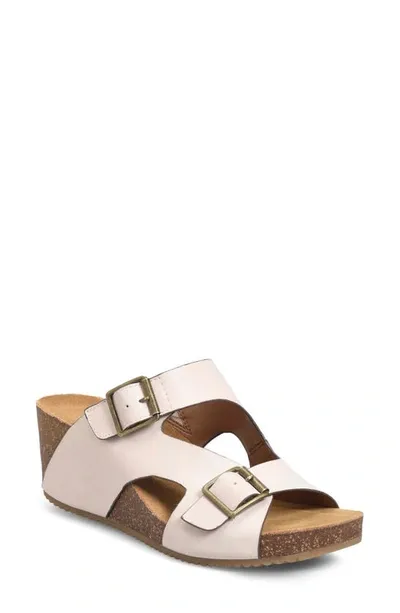 Comfortiva Emah Wedge Sandal In Beige