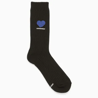 Ader Error Twin Heart Socks In Black