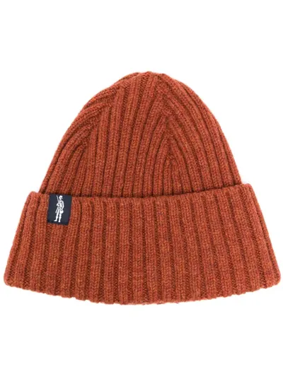 Mackintosh Billie Wool Beanie In Brown