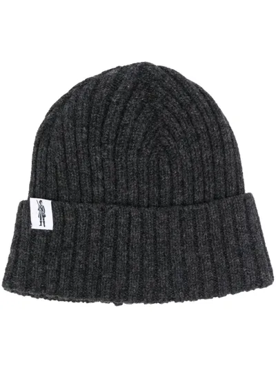 Mackintosh Billie Wool Beanie In Black