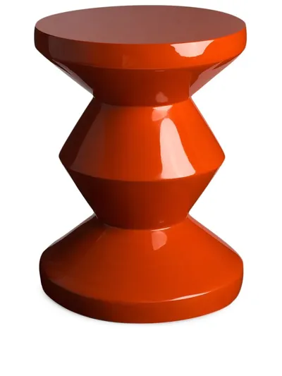 Polspotten Zig Zag Stool In Orange