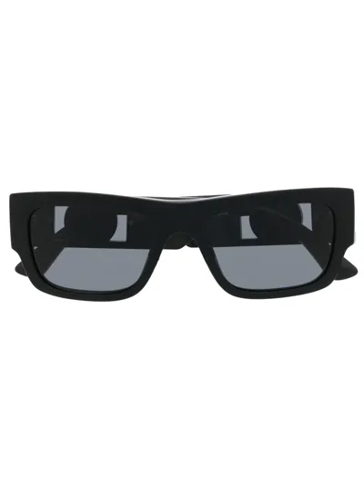 Versace Square-frame Sunglasses In Schwarz