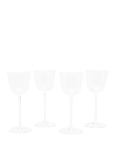 Ann Deumelemeester X Serax Pack Of Four Cocktail Glasses In White