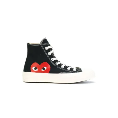 Comme Des Garçons Play Chuck 70 High-top Sneakers In Black