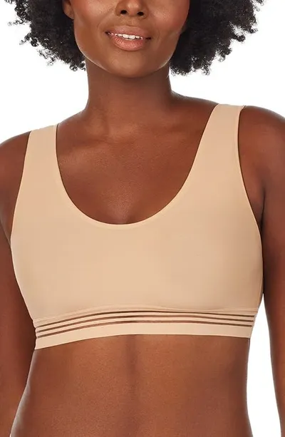 Le Mystere Second Skin Sheer-inset Bralette In Natural