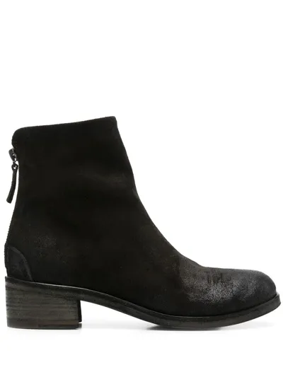 Marsèll Zip-up 55mm Suede Boots In Black