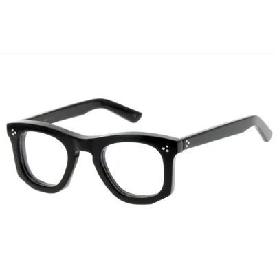 Lesca Guru Xl Black Unisex Eyeglasses In Nero