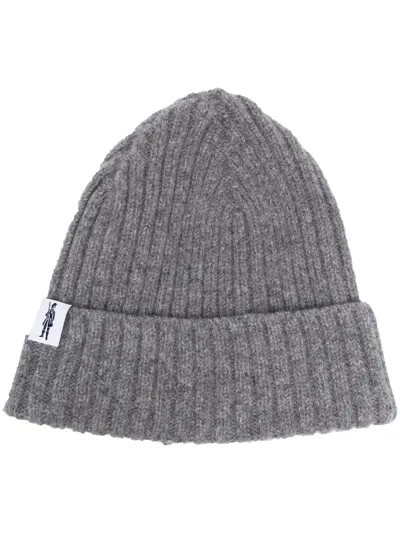 Mackintosh Billie Wool Beanie In Grey