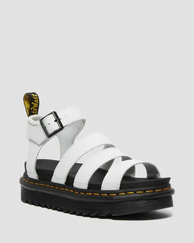 Dr. Martens' Blaire Hydro Leather Strap Sandals In White