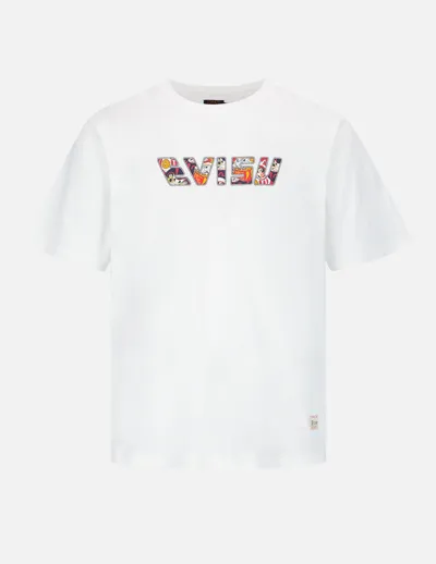 Evisu Daruma Buddies Daicock Print T-shirt In White