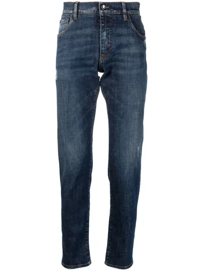 Dolce & Gabbana Straight-leg Denim Jeans In Combined Colour