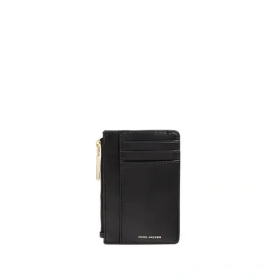 Marc Jacobs The Glam Shot Top Zip Leather Wallet