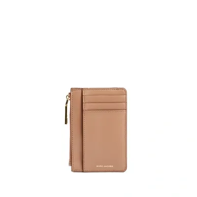 Marc Jacobs The Glam Shot Top Zip Leather Wallet