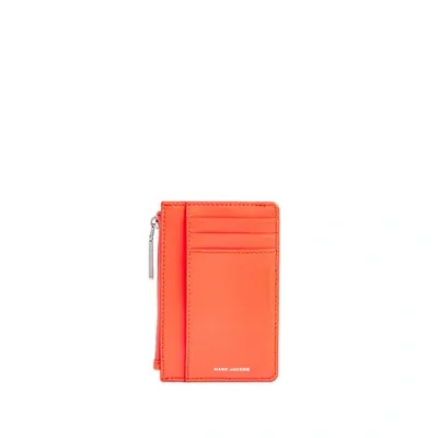 Marc Jacobs The Glam Shot Top Zip Leather Wallet