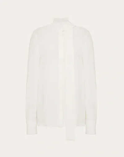 Valentino Georgette Blouse Woman Ivory 48