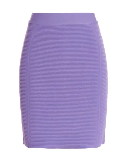 Herve Leger Hervé Léger Otto Skirt In Purple