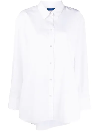 Nina Ricci Poplin Crinkle Shirt In White