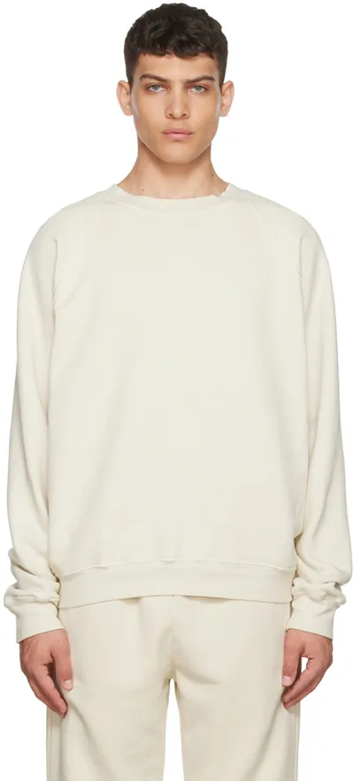 Les Tien Beige Cotton Sweatshirt In Neutrals