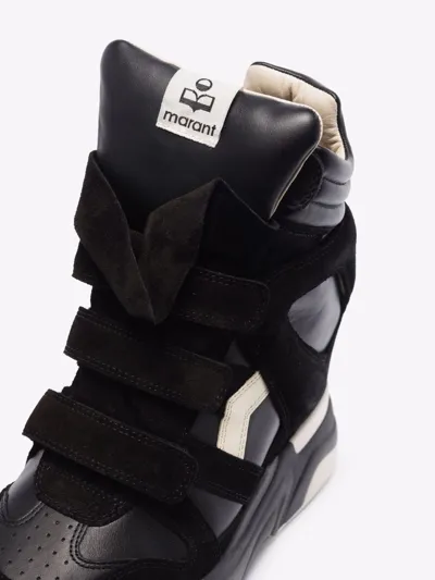 Isabel Marant Balskee Wedge Sneakers In Black