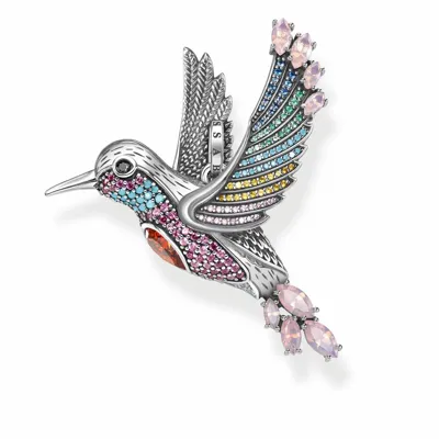 Pre-owned Thomas Sabo | Anhänger Bunter Kolibri Silber | 925 Sterlingsilber | Pe875-342-7