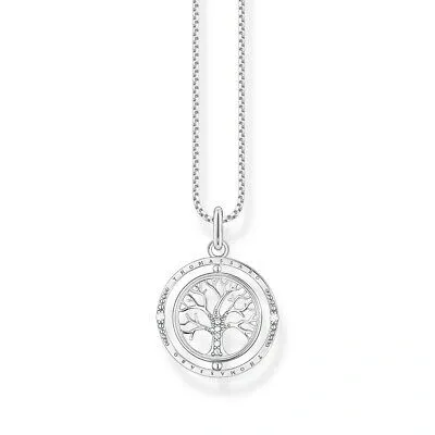 Pre-owned Thomas Sabo Ke2148-643-14 Halskette Mit Anhänger Tree Of Love Sterling-silber...