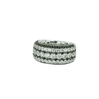 Pre-owned Esprit Collection Damen Ring Silber Zirkonia Sidera Gr.18 Elrg92401a180