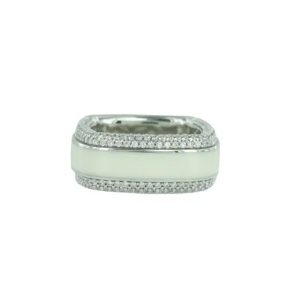 Pre-owned Esprit Collection Damen Ring Silber Zirkonia Algea Gr.18 Elrg92197a180