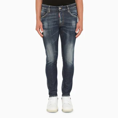 Dsquared2 Washed Blue Skater Jeans