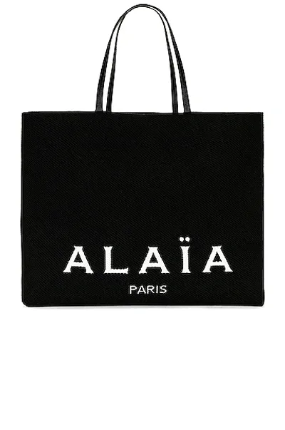 Alaïa Big Tote Bag In Noir