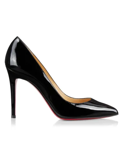 Christian Louboutin Pigalle Plato 100 Patent Leather Pumps In Black