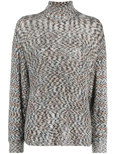 Missoni Turtle Neck Sweater In Multicolor