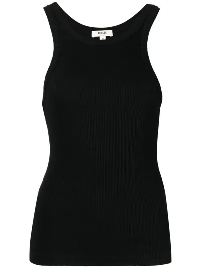 Agolde Bailey Scoop Tank In Black