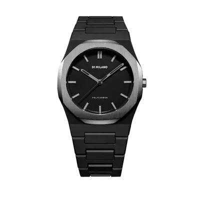 D1 Milano Watch Polycarbon 40.5 Mm In Gun Metal