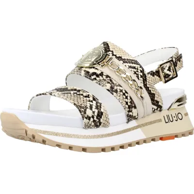 Pre-owned Liu •jo Sandalen/sandaletten Liu-jo Ba2149 117498 Tierdruck