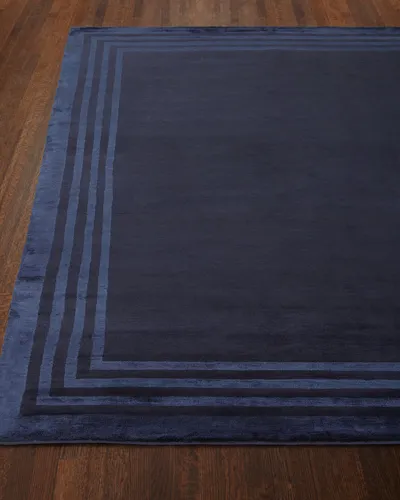 Ralph Lauren Ellington Border Rug, 8' X 10' In Sapphire