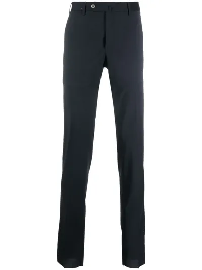 Pt Torino Pressed-crease Tailored Trousers In Blau