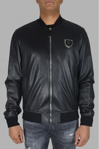 Philipp Plein Bomber Jacket In Black