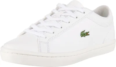 Pre-owned Lacoste Neu  Straightset Bl 1 Cfa Sneakers Low 12524377 Für Damen Weiss