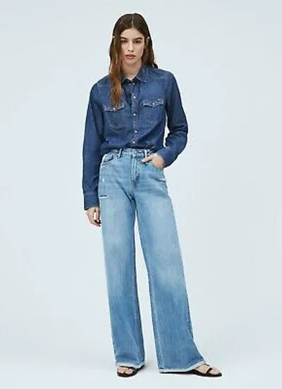 Pre-owned Pepe Jeans Jive Repair Wide Leg Weite Jeans