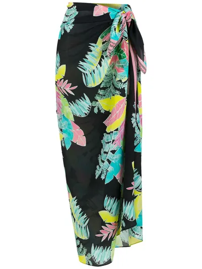 Amir Slama All-over Print Sarong In Black