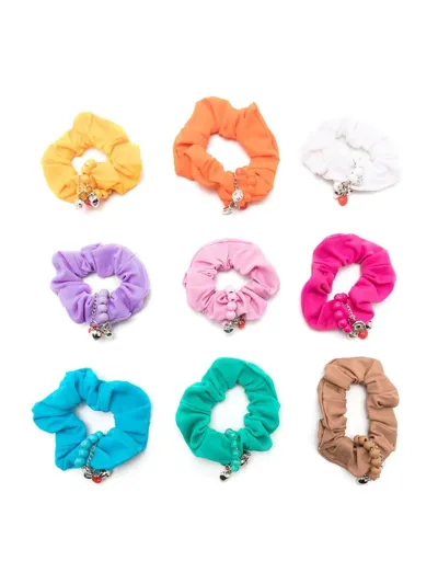 Amir Slama Lucky Charm Hair Scrunchie In Multicolour