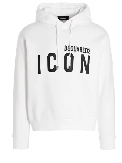 Dsquared2 Logo-print Hoodie In White