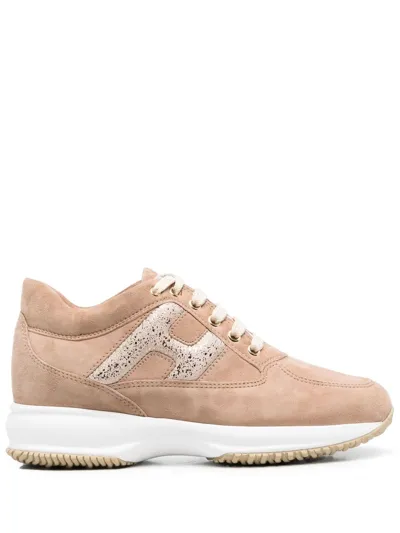 Hogan Sneakers Interactive Beige Hxw00n0s3609kr0qs1 In Brown