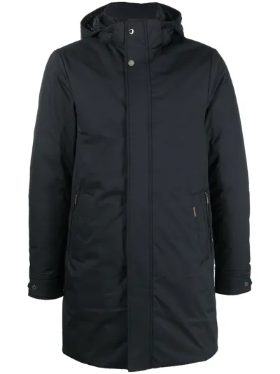 Moorer Vermont Parka Coat In Blau